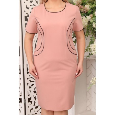 Female dress, size 54, peach color-12
