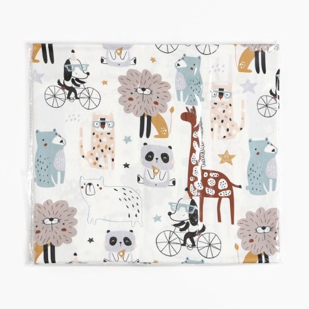 Satin fabric "Zoo", Sh.160 cm, 100% cotton, 160 g/m2-4