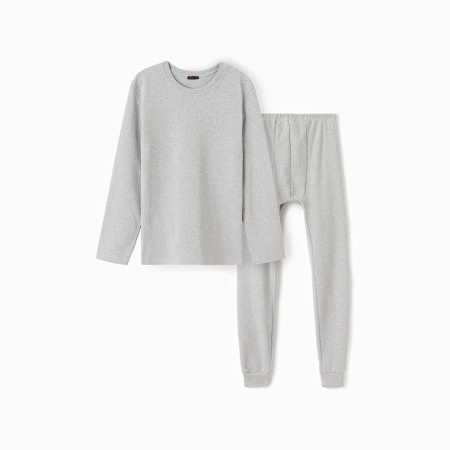 Male thermal underwear (jumper, pants) minku, color light gray melange, size 48-10