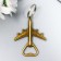 Keychain metal opener "plane" mix 7x6 cm