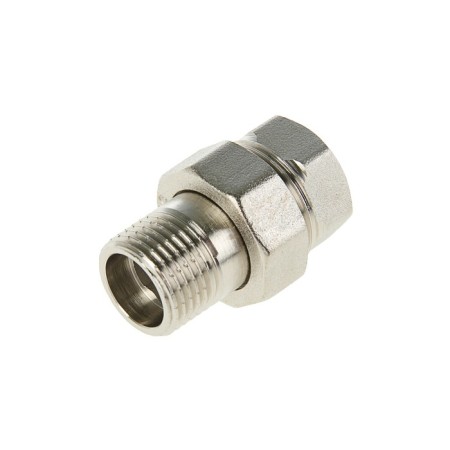 American Valtec, 1/2 ", internal/outer thread, straight, nickelized brass-1