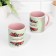 Sublimation mug "beloved grandmother", white color, volume 320 ml, pink bottom