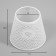 ABAZHUR for the chandelier "Lace" E27/E14 white 15x15x13 cm
