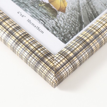 Photo frame MDF 10x15 cm "Scottish cage on beige" 1.5x14x17 cm-2