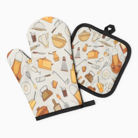 Kit. set 2 pr. 17*17 cm, mittens. 26*16 cm, 100% p/e-1
