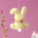 Soft toy "Bunny" on the suspension, 11 cm, color mix