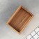 ADELICA wooden organizer for kitchen supplies, with handles and slats, 17 × 12 × 9 cm, oak