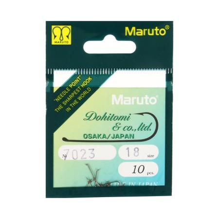 Mushin hooks Maruto 7023, color BR, No. 18, 10 pcs.
