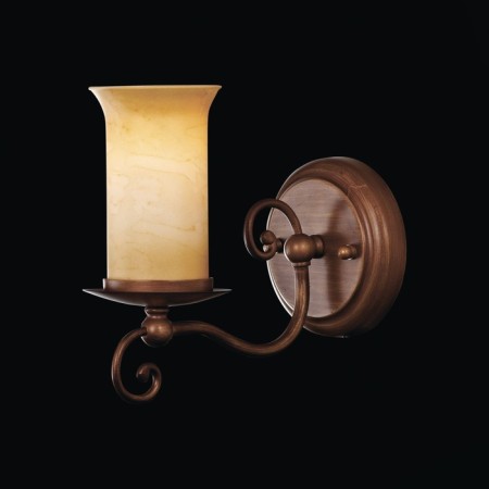 Wall lamp EVOLUCE. SL122.301.01. Ancora. 1x60 W, E14, 22x20 cm, brown color-2