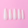 Patching nails, 100 pcs, ballerina shape, in a container, milk color