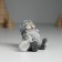 Polystone souvenir "Gnome in a gray long cap with a candy/bag" mix 6x4x5.5 cm
