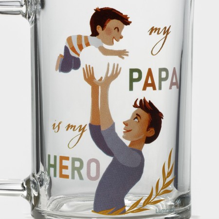 Glass mug "Fitness. Dad ", 320 ml-1
