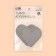 Reflective thermonacle "heart", 6.2 × 6 cm, color gray color