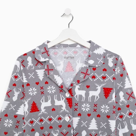 New Year. Pajama female kaftan "Scandinavia" size 48-50-6