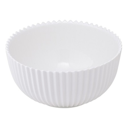 A set of two white saladates from the Edge collection, 650 ml-3
