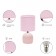 RIVOLI SHERON 1CHA14, 40 W Cramics Pink with a lampshade