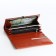 Women's wallet on a magnet, orange color