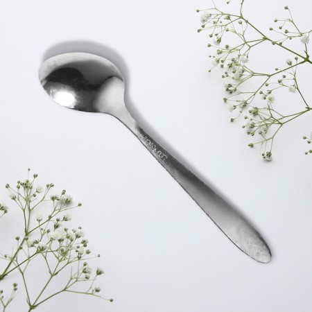 A teaspoon spoon with an engraving "Anastasia", 3 x 14 cm.-4