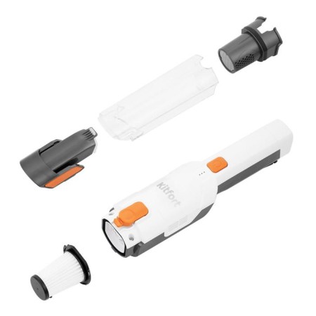Vacuum cleaner KitFort KT-579, manual, wireless, 90 watts, 0.3 l, white-3