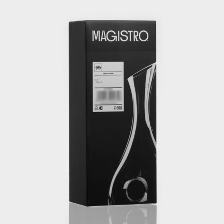 Glass decanter for the wine Magistro "Rining", 1.1 l, 15.5 × 10 × 36 cm-5
