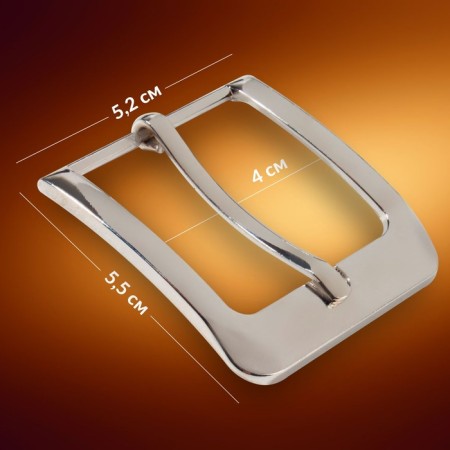 Belt buckle, 5.5 × 5.2 cm, 40 mm, silver color-1