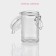 Glass jar for spices with a boiler castle of the Optima, 80 ml, 4.3 × 8.2 cm