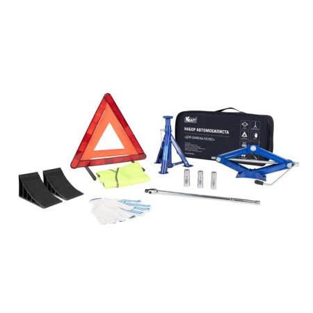 A set for replacing a wheel with a rhombic jack of 1.75t-8