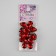 Rhinestones are sewing "drop", in a frame, 10 × 14 mm, 20 pcs, red color