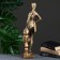 Figure "Negro" 16x15x58cm, black gold