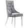 Wooden stool Elegance array of gvei/velor, white/gray 52x58x96 cm
