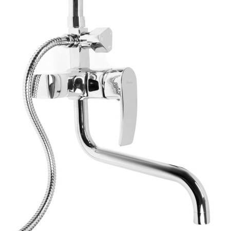 Shower system Accoona A8321, with a tropical shower, zinc, chrome-1