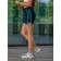 Women's shorts ise, size 44 cm, dark blue color, turquoise