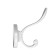 Furniture hook Cappio Grace, two -rod, white