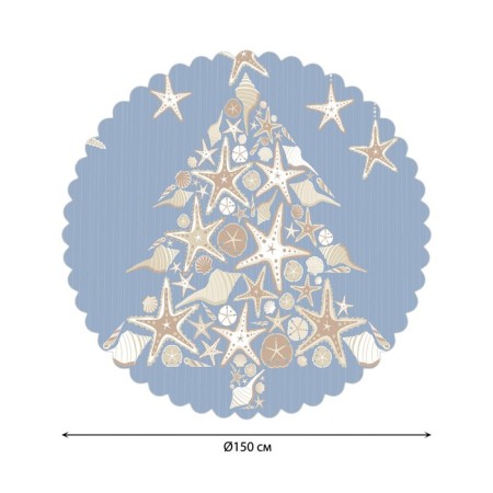 The tablecloth "Star tree", round, Saten, d = 150 cm-1