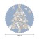 The tablecloth "Star tree", round, Saten, d = 150 cm