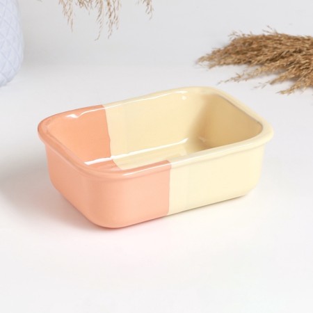 Baking capacity - Pskovskaya container 0.5l / 5.5x17x12.5cm, peach kiss-2
