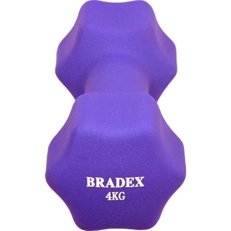 Neoprene dumbbells Bradex SF 0544, purple, 4 kg-1