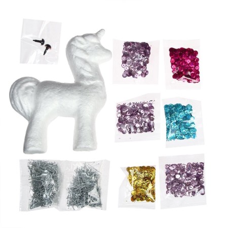 Application with sequins "Magic Unicorn" + 4 colors of sequins-4