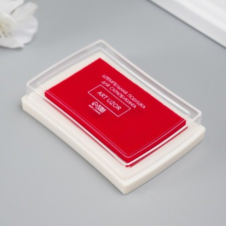 Stamping pillow "Red" 7.7x5.2x1.8 cm-1