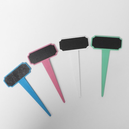 Cretaceous price tag on the leg "frame", 4 pcs. In a set, 11 × 5.5 cm, color mix-2