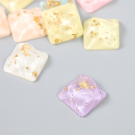 Decor for creativity Plastic "Square" Foil set 10 pcs mix 1.6x1.6x0.7 cm-1