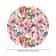 Rosa Rosa Roses, Round, Oxford, elastic band, size 140x140 cm, diameter 105-120 cm