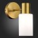 Wall lamp EVOLUCE. Sle1139-301-01. Gessi. 1x60 W, E14, 8x23 cm, brass color