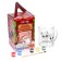 Set for creativity. Coloring mug with postcards "Santa Claus and animals"