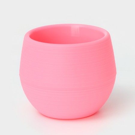 Pot for flowers with the Podon "Japan", 125 ml, d = 8 cm, h = 6.5 cm, pink color