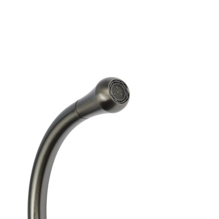 Kitchen mixer Zein Z3742, "Drop", single -leaf, pour height 26 cm, graphite-3
