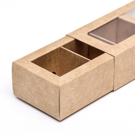 Box with a shell with a window "under 3 sweets" 13x5x3.3 cm, craft-3