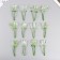 Artificial plant for creativity "celandine" set 12 pcs white 9 cm