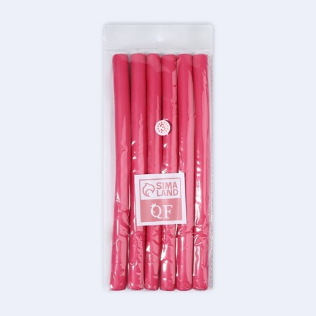 Bigudi "Boomerang", d = 1.5 cm, 24 cm, 6 pcs, pink color-2
