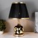 Alvi table lamp 1x60W E27 black and gold 28x28x45 cm Risalux